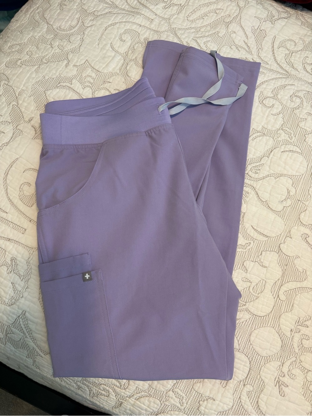 Figs Lavender Drawstring Jogger Scrub Pants